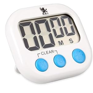 H&S Kitchen Timer – Kitchen Timers for Cooking – Digital Countdown Timer Clock with Magnetic Back – Stand Up or Hang- Cook Your Food Perfectly – Electronic Oven Clock – Loud Alarm