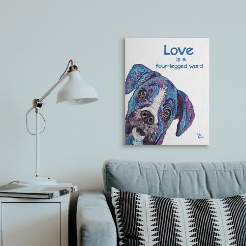 Image of Stupell Industries Four Legged Word Pet, 24 x 30 Inch Canvas Wall Art