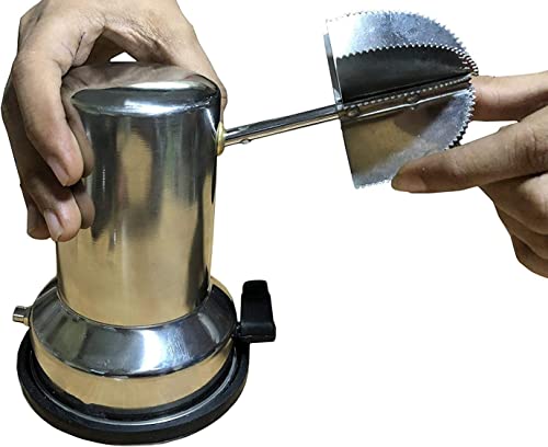 Coconut Scraper Peeler Grater Coconut Grater Scraper Shredder Hand Operated Rotating Kitchen Coconut Scraper Peeler/Shredder With Vacuum Base, Stainless Steel Grater For Kitchen 9 Inch #TOP1