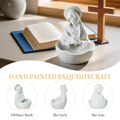 Estatua de la Virgen María 13 cm resina miniatura 3