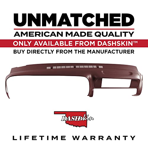 Dashskin American Made Molded Plastic Dash Cover Compatible With 97-00 Gm Suvs And Pickups In Ruby - Easy Cracked Dash Fix #TOP2