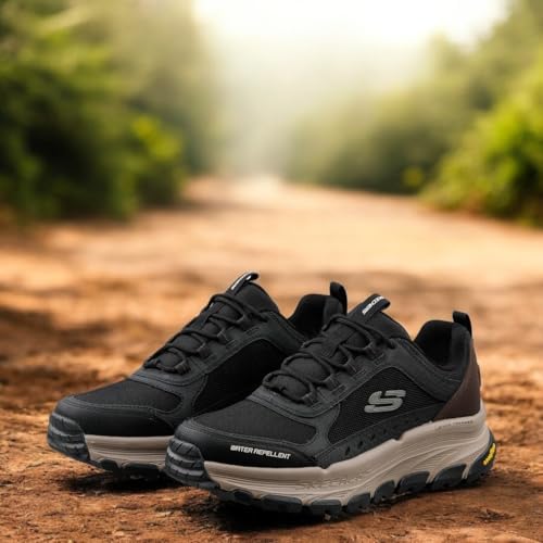 Skechers Men's 237565 Bknt Sports Shoes, Black Leather Mesh with