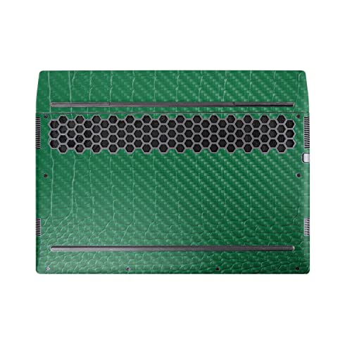 Image of MightySkins Carbon Fiber Skin Compatible with Alienware M17 R5 (2022) Full Wrap Kit - Alligator | Protective, Durable Textured Carbon Fiber Finish | Easy to Apply & Change Styles | Made in The USA