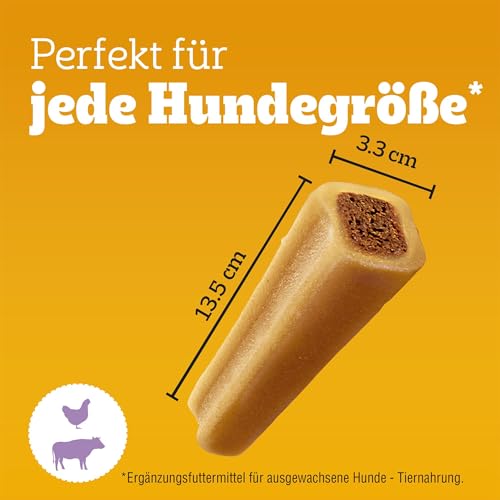 Pedigree Jumbone Riesenknochen Groß Rind & Geflügel Geschmack Hundesnack 12 x 1 Stück