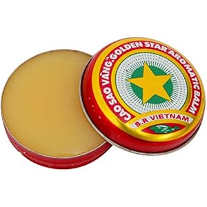 Cao Sao Vang 3 X New Golden Star Balm Vietnam 3g Each/9g Total (Natural)