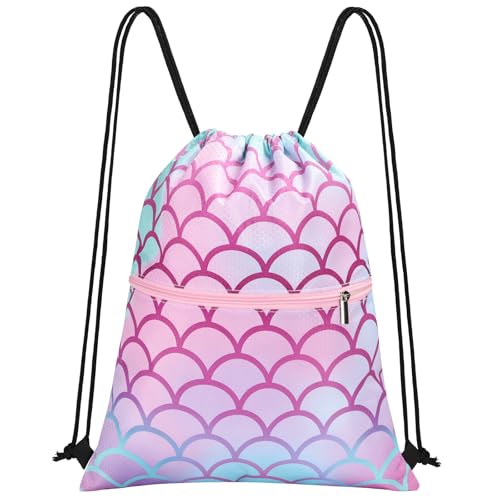 HAGOT Rucksack mit Kordelzug für Kinder, Sport Turnbeutel, Gymnastik...