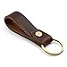 Jzcky Shzrp Leather Valet Key Chain Key Ring,Brown and Dark Brown,2-Pack