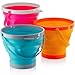 Large Foldable Pail Bucket Collapsible Buckets Multi Purpose for Beach, Camping Gear Water and Food Jug, Dog Bowls, Cats, Dogs and Puppys, Camping and Fishing Tub (1.5 Gallons)