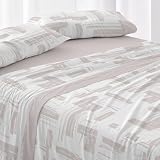 Burrito Blanco | Juego de sábanas | Cama de 150 a 160cm. (+Medidas Disponibles) | Diseño 142 | Color Nude (150-160x190/200cm.)