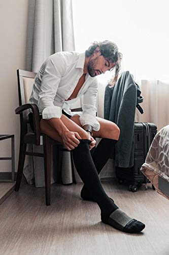 Relaxsan Graduated Compression Socks for Women and Men 20-30 mmHg - Cotton & Cashmere Socks Made in Italy - Essential+ 9222