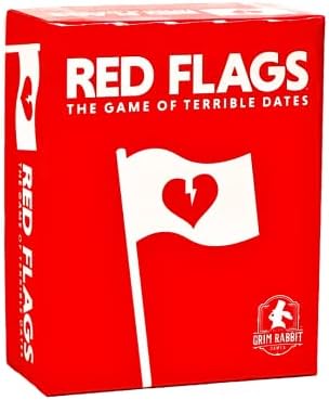 Jack Dire Studios Red Flags: The Game of Terrible Dates | Funny Card Game/Party Game for Adults, 3-10 Players