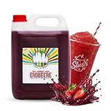 Sirope Rainbow Slush SIN AZO | sabor fresa | Concentrado para Slushy Maker máquinas de granizados máquinas de hielo bebidas 1:5