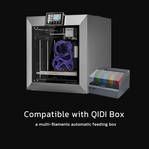 QIDI PLUS4 3D-Drucker, Max 600mm/s Hochgeschwindigkeitsdruck, 65℃ Kammerwärme, vollautomatische Nivellierung, 370°C Direktextruder mit integrierter Düse, unterstützt PPS-CF Filamente, 305*305*280mm – Bild 6