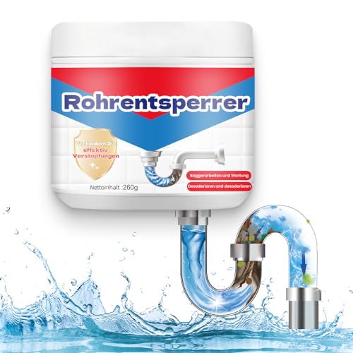 Desatascador Tuberias, Fuerte Desatascador Tuberias Profesional Fregadero Desodorante Antical Productos de Limpieza Adecuado para Lavabos Alcantarillas Inodoros Baños. (1PCS)