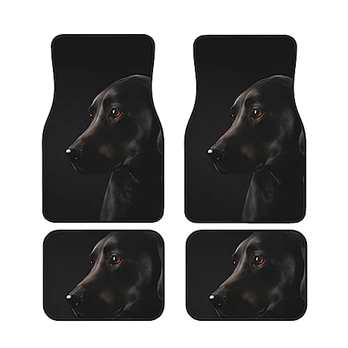 Tapis de sol voiture Labrador noir idéal pour SUV et sorties nature