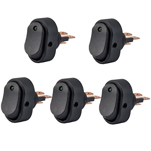 AutoEC 30 Amp 12 Volt verde LED interruttore