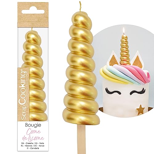 ScrapCooking - Vela XXL Cuerno de Unicornio