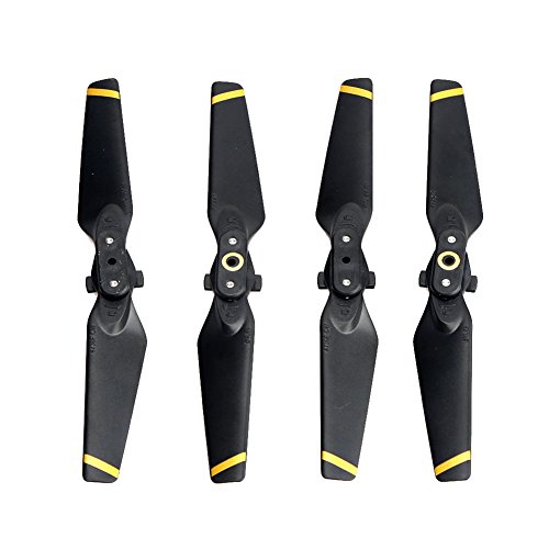 LYEAA Lot de 4 hélices pliables en fibre de carbone pour drone DJI Spark (doré)