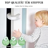 4 PCS Kindersicherung Tür, Weiche Kindersicherung Türstopper Finger Guards Schaum Klemmschutz für Türen Baby Finger Schutz