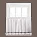 SKL Home by Saturday Knight Ltd. Kate Tier Curtain Pair, Black, 57 inches x 24 inches