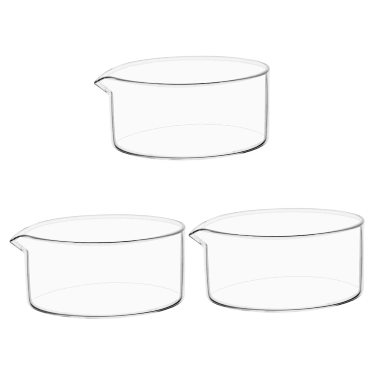 Cabilock Lot De 3 Récipients De Cristallisation En Verre Borosilicaté Résistants À La Chaleur Pour Fournitures De Cristallisation