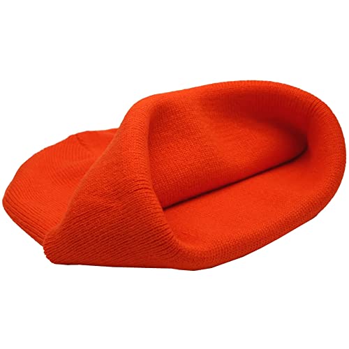 Image of 55cube Knit Beanie Hat Cuffed Plain Skull Cap for Men Women