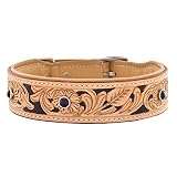 ✋ COLLARES HECHOS A MANO ✋ : Los collares Michur para perros están hechos a mano con cuero. Cada collar de cuero es una pieza única con influencias externas que contienen su belleza verdadera y pátina inconfundible. Cada collar para perros está tallado a mano y los bordes del collar para perros están cosidos a mano por los más finos artesanos.