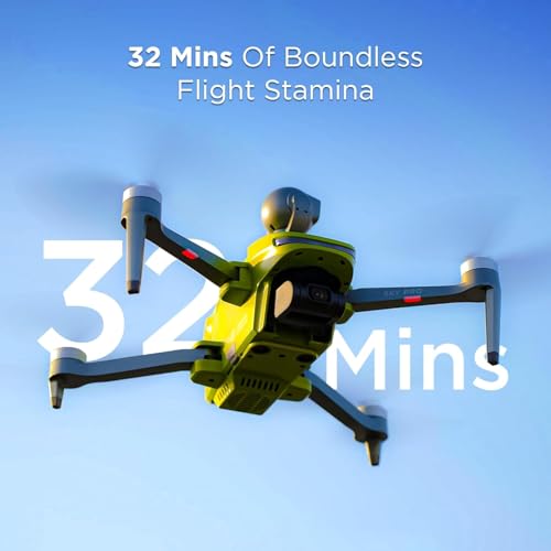 Image of IZI Sky Pro 4K Camera Drone, 540 Obstacle Avoidance, UHD 20MP, 5KM Live Video, 32 Mins Flight, 3-Axis Gimbal, 4X Zoom, Wide Angle, Vertical Shooting, 10+ Flying Modes, RTH, GPS UAV, 1-Year Warranty