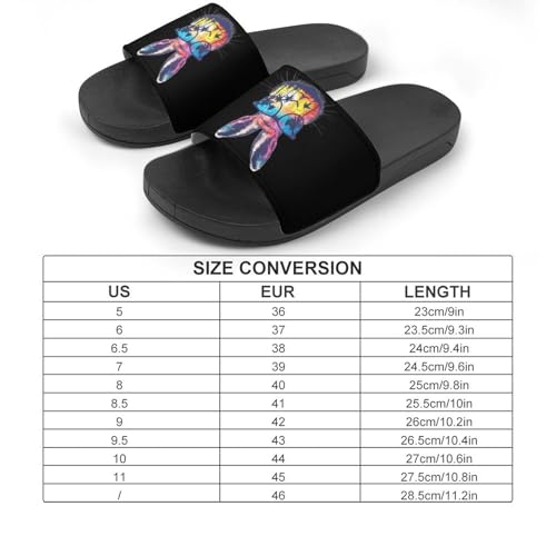 Cute Bunny Rabbit Coconut Tree House Sandals Non-Slip Bathroom Slippers Beach Summer Shoes for Men Women2