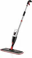 Mop Spray Giratório com Reservatório 380ml + Microfibra Lavável – Esfregão com Spray para Limpeza Pesada em Piso Laminado, Azulejo, Madeira e Cozinha