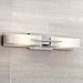 Midtown Modern Wall Light Brushed Nickel 23 1/2" Vanity Fixture for Bathroom Over Mirror Bedroom - Possini Euro Design