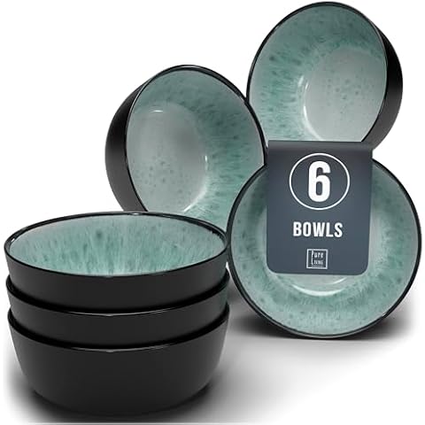 Ibiza 6-Piece Stoneware Cereal Bowl Set Cover