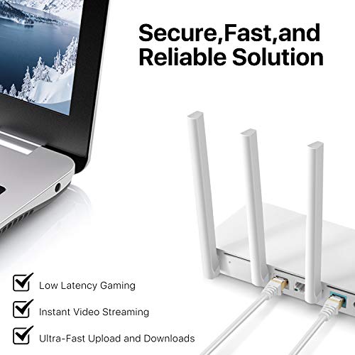 Cable Ethernet CAT 7 50 ft Blanco TNP miniatura 6