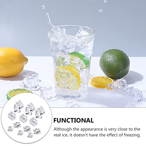 Cubitos de hielo artificiales transparentes para rellenar jarrones y accesorios de cocina 2