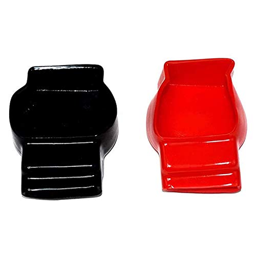 A-Team Performance - Car Auto Battery Terminal Connector Military Spec Batteries Box Top Post Kit — 12 Items — 2X Covers (Red And Black), 4X Copper Lugs And 4X Heat Shrink #TOP4