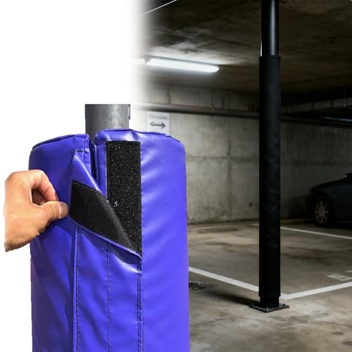 4FT Waterproof Pole Padding Wrap, 2in Diameter Safety Protection for Gazebos, Charging Stations & Porches, Custom Size Heavy-Duty Black Cover
