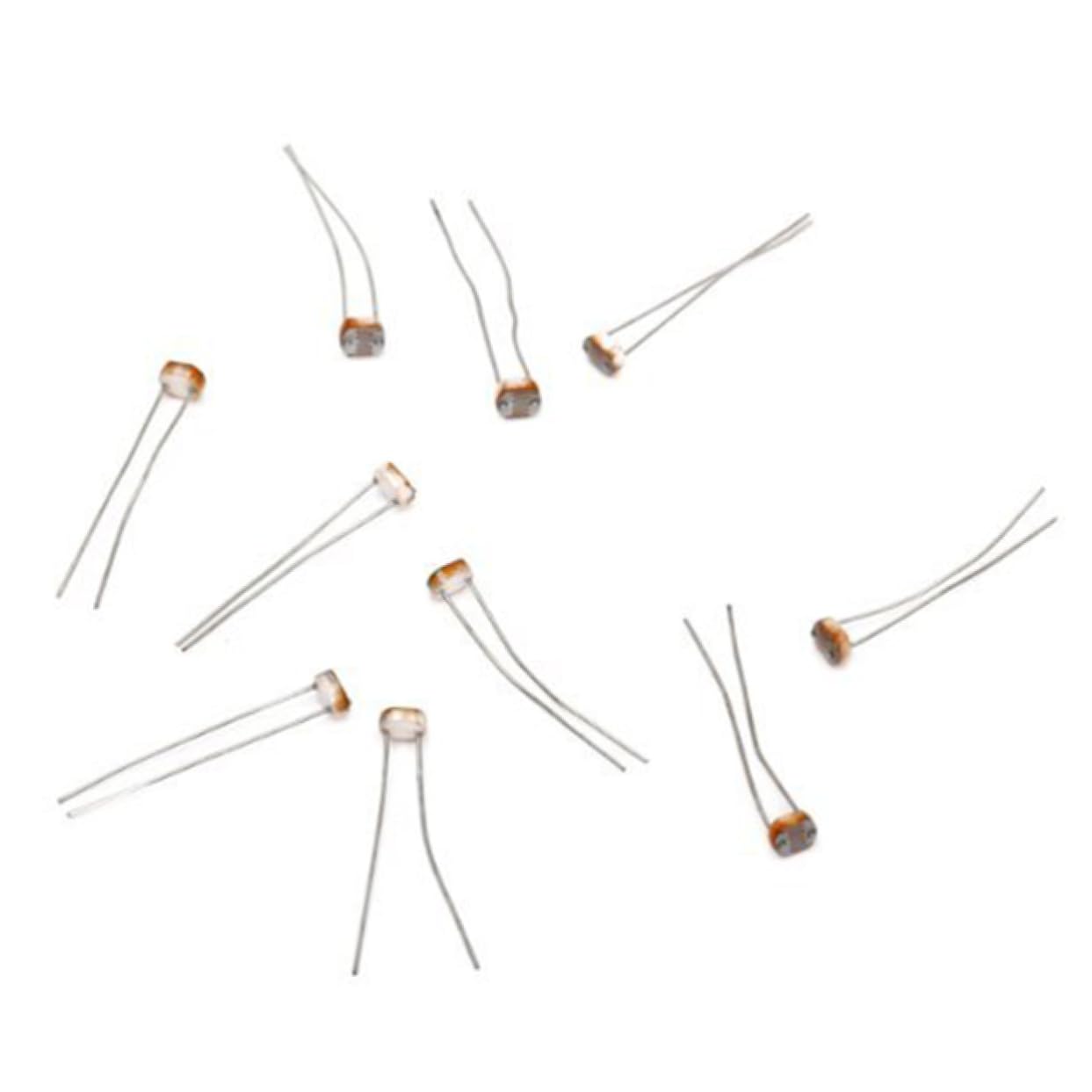 Gatuida 10pcs Light-dependent Photoresistor Ldr Photo Resistors Fixed Resistors Gl5528 Photoresistor Electronic Component Assortment Kit Industrial Electrical Capacitors