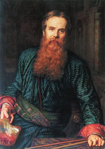 Impression d'affiches Autoportrait par William Holman Hunt toile 60x90cm