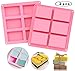 Produktbild YIKEF 2 Stück Silikon-Seife, 6-Cavity Rechteckige Silikonform Silikonseifenform Seifenform für Schalen Pfannen Kuchen Backen Schokolade Biscuit Eiswürfel DIY hausgemachte Handwerk