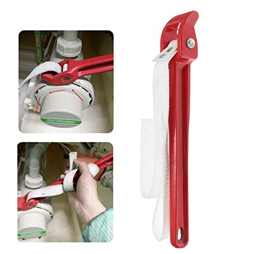 Llave De Correa De Nylon De 12 Pulgadas - Para Filtros Y Tubos, No Raya Superficies (hasta 200 Mm)