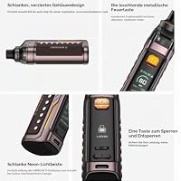 VAPORESSO ARMOUR G/GS Kit | 80W DTL Vaping Kit mit 5ml Top Füllung ARMOUR G Pod Fit GTX Spulen,0.96'' TFT Bildschirm, kein Nikotin (ARMOUR G Kit Silver Eingebaute Batterie) – Ansicht 6