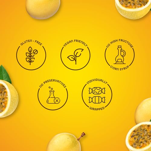 Colombina Bon Bon Bum Lollipops Tropical Passion Fruit Aromat, 48 Pezzi (Confezione Da 1) - 4