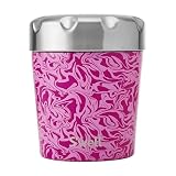 S'well Stainless Steel Ice Cream Chiller, 16oz, Strawberry Swirl, Triple Layered Vacuum Insulated Container Keeps Ice Cream Frozen For Up To Four Hours, BPA Free