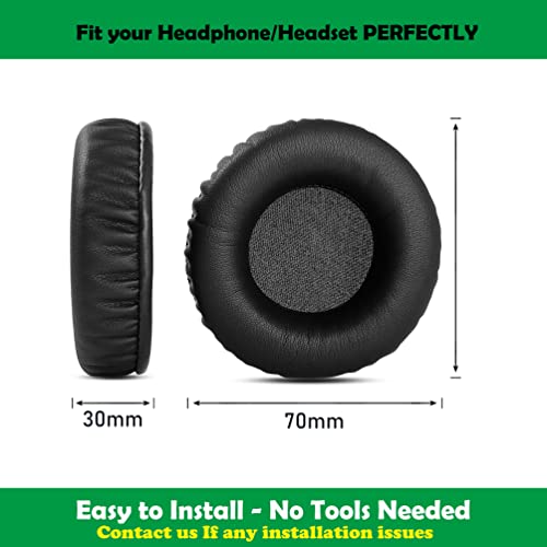 Repuestos de Almohadillas para Sony MDR-ZX100 ZX110 ZX300 ZX310 | Cuero de Proteína y Espuma de Memoria, Almohadillas para Auriculares Sony MDR-ZX100/ZX110/ZX300/ZX310/V150/V300/ZX102DPV/Dr BT101 miniatura 3