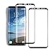 MSLAN [2-Pack] Galaxy S9 Tempered Glass Screen Protector,[Anti-Bubble][9H Hardness][HD Clear] 3D Curved Screen Protector for Samsung Galaxy S9 (Black)