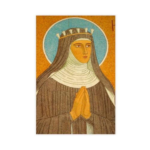 Poster Hildegard of Bingen sur toile pour apaiser l'ambiance de votre chambre coucher 30x45cm