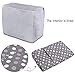Luxja Dust Cover for Sewing Machine, Sewing Machine Cover with Pockets for Extra Accessories (Compatible with Brother and Singer), Gray Dots