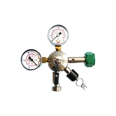 Druckminderer für Stickstoff, Biergas Biogon 70/30 80/20 bis 3 Bar Bier Wein Getränke Lebensmittel Cover