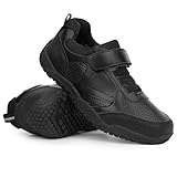 festooning Fashion Toddler Boys Sneakers Casual Barefoot Walking Shoes Breathable Lightweight Shoes Running Athletic Sneaker for Little Big Kids Black