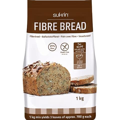 Sukrin Brotmix mit Ballaststoffen - Low-Carb, glutenfrei, milchfrei, hefefrei, einfaches Backen bei Keto-Diät Cover